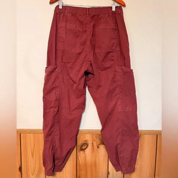 American Eagle Outfitters Women's Burgundy Joggers - Picture 2 of 5